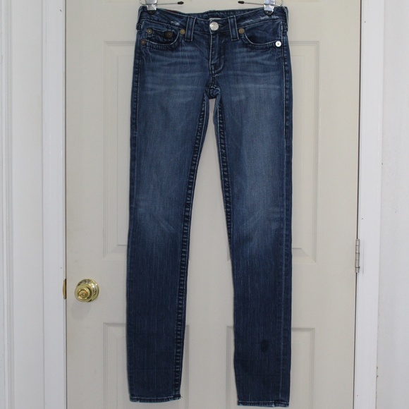 True Religion Denim - True Religion Jeans, Stella Big T skinny dark wash
